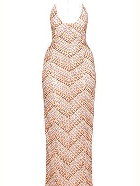 embellished draped ruffle maxi dress in champagne Oh Polly | Dresses | Nwt Embellished Draped Ruffle Maxi Dress In Champagne